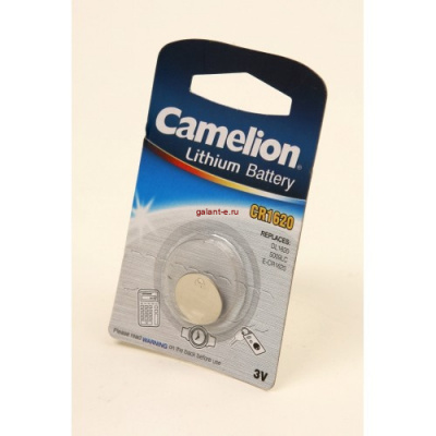 Элемент питания Camelion CR1620-BP1 CR1620 BL1