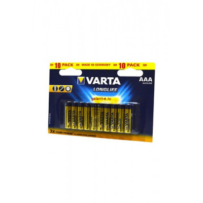 VARTA LONGLIFE 4103 LR03 BL10, элемент питания, батарейка