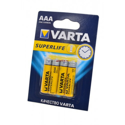 VARTA SUPERLIFE Micro 2003 R03P BL4, элемент питания, батарейка