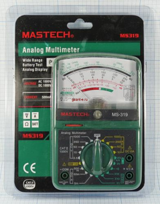 Аналоговый стрелочный мультиметр  Mastech MS319 а