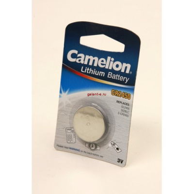 Camelion CR2450-BP1 CR2450 BL1, элемент питания, батарейка