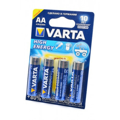 VARTA HIGH ENERGY 4906 LR6 BL4, элемент питания, батарейка