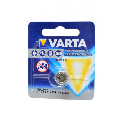 VARTA PROFESSIONAL ELECTRONICS 6131 CR 1/3N BL1, элемент питания, батарейка