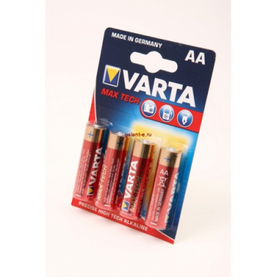 VARTA MAX TECH 4706 LR6 BL4, элемент питания, батарейка