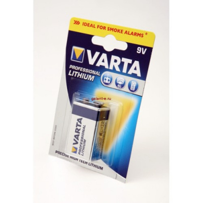 VARTA PROFESSIONAL LITHIUM 6122 9V BL1, элемент питания, батарейка